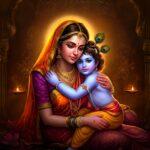 Baby Sri Krishna and Mother Yashoda Devi