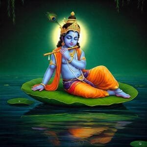 Lord Sri Krishna as Vatapatra Sai
