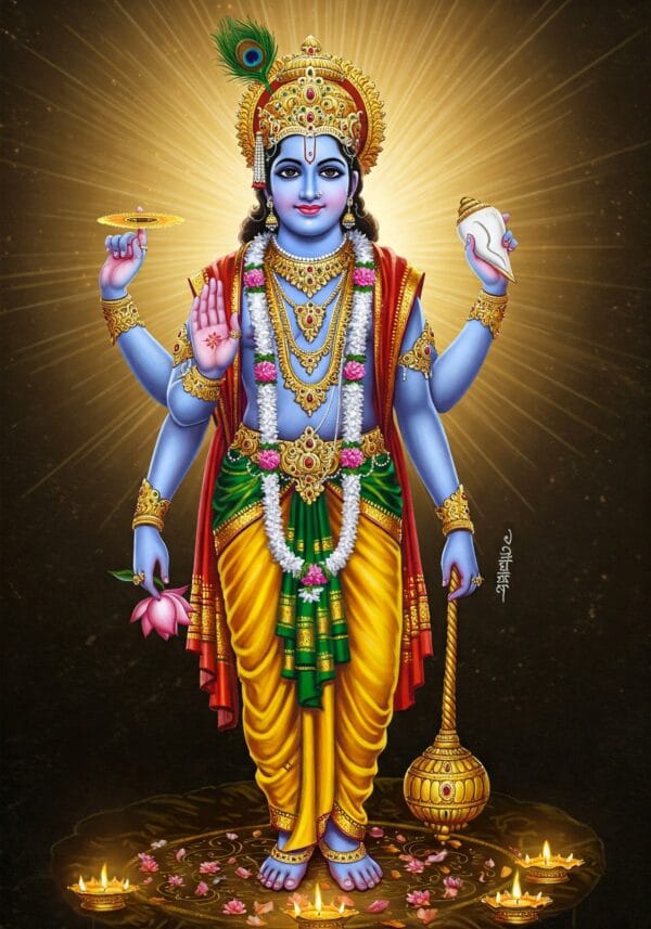 Divine Lord Vishnu The Preserver