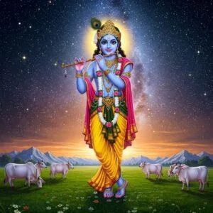 Krishna's Cosmic Flute Melody of the Universe