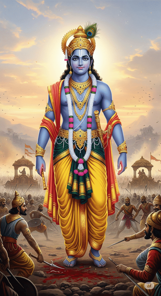 krishna-on-the-mahabharata-battlefield