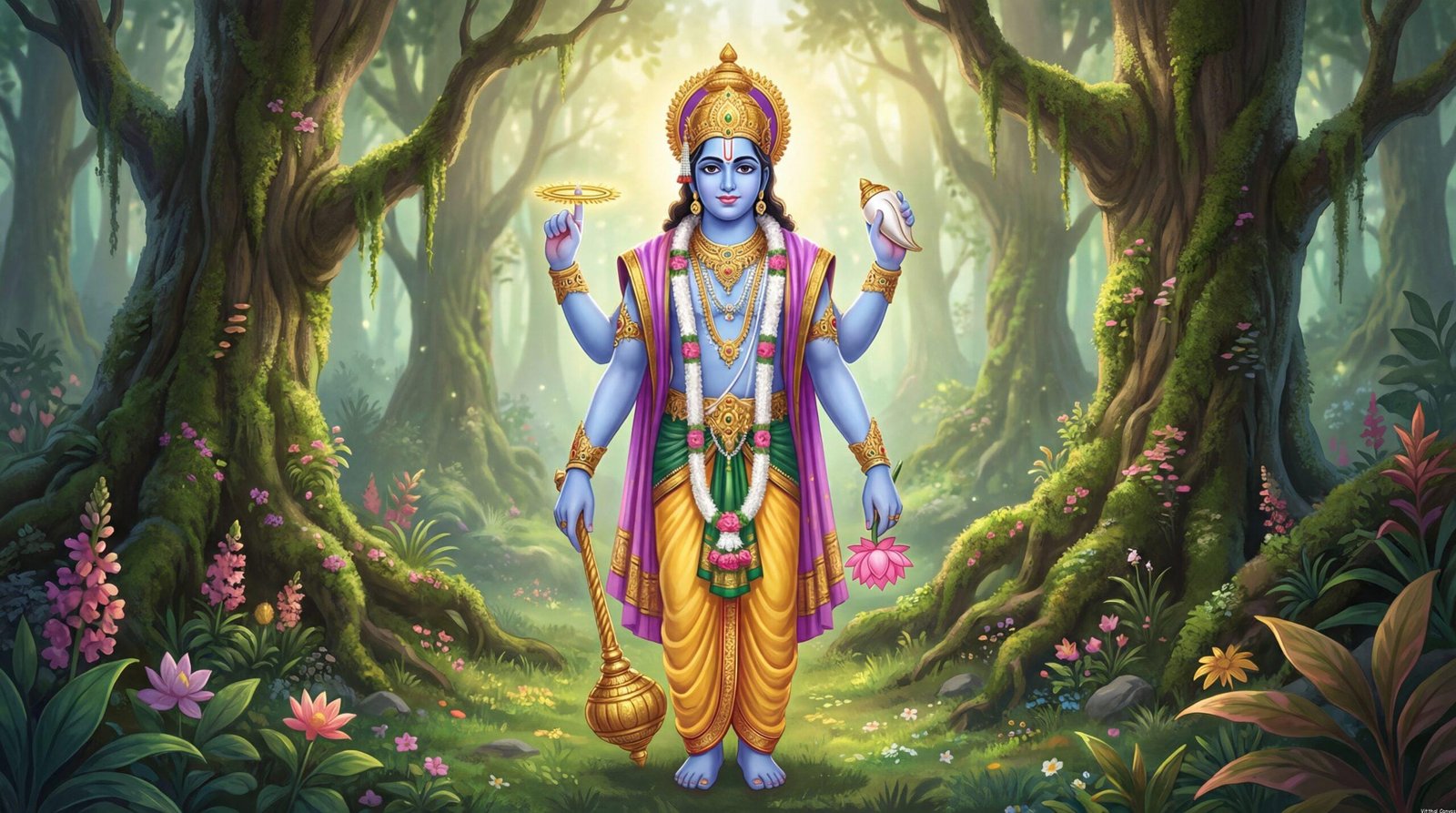 How to Create AI Image of Sri Maha Vishnu (Easy Guide)
