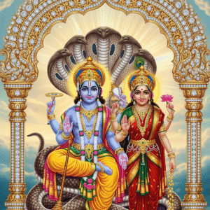 Sri Maha Vishnu and Lakshmi Devi